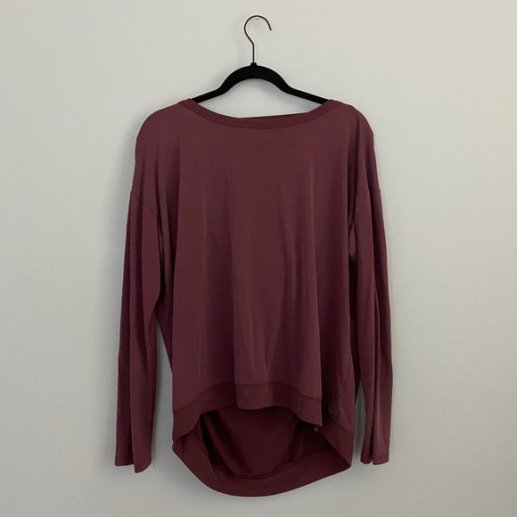 ABBY & GAIL by Stitch Fix Women's Purple Open Back Top - Picture 1 of 3